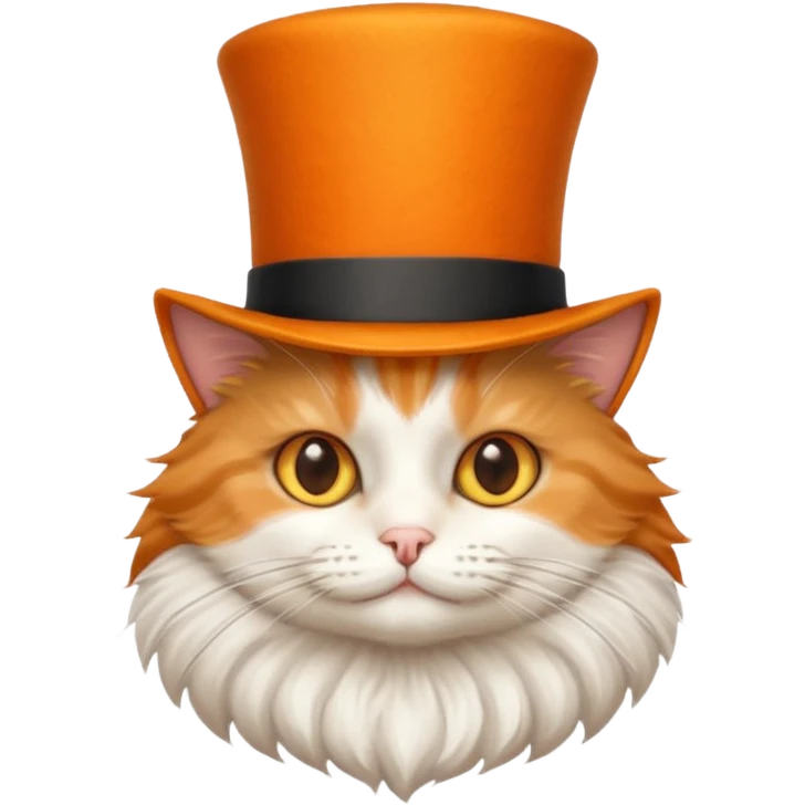 cat wearing a tophat emoji