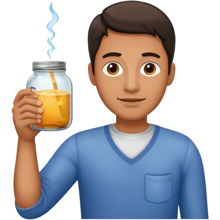  man People Holding Jar emoji