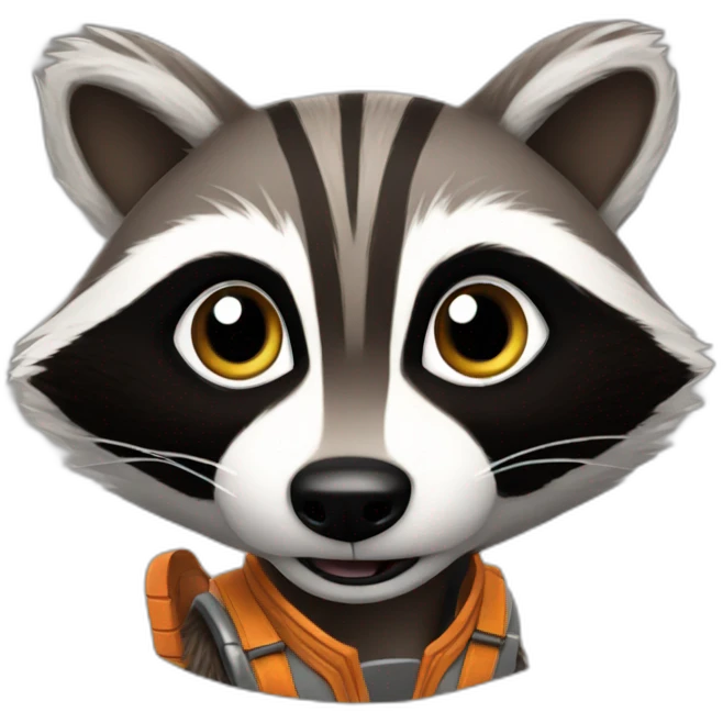 Rocket racoon emoji