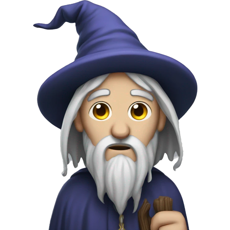 Depressed wizard emoji