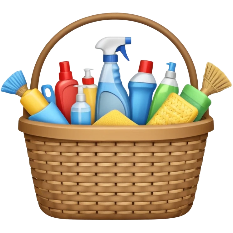 cleaning basket emoji