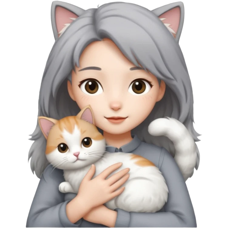Jo yuri whit a cat emoji