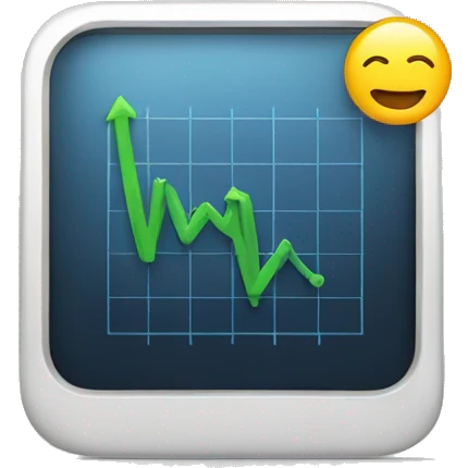 growing chart on phone emoji