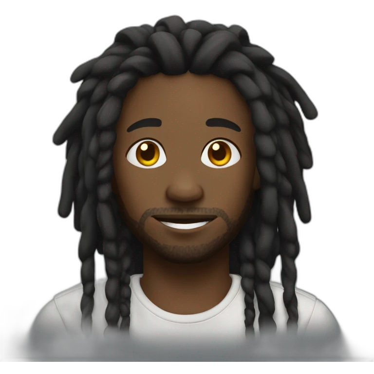 black man with dreads emoji