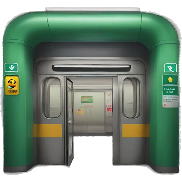 Subway station entrance emoji