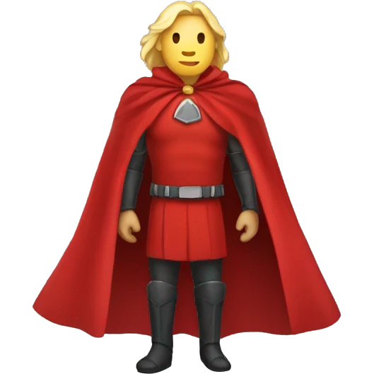 red hero cape emoji