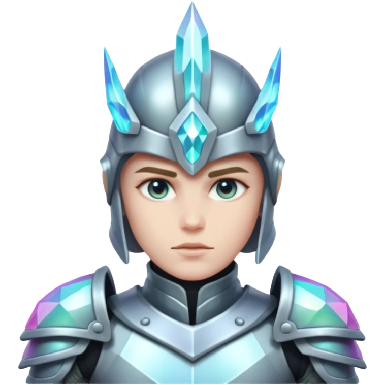crystal-armored warrior emoji