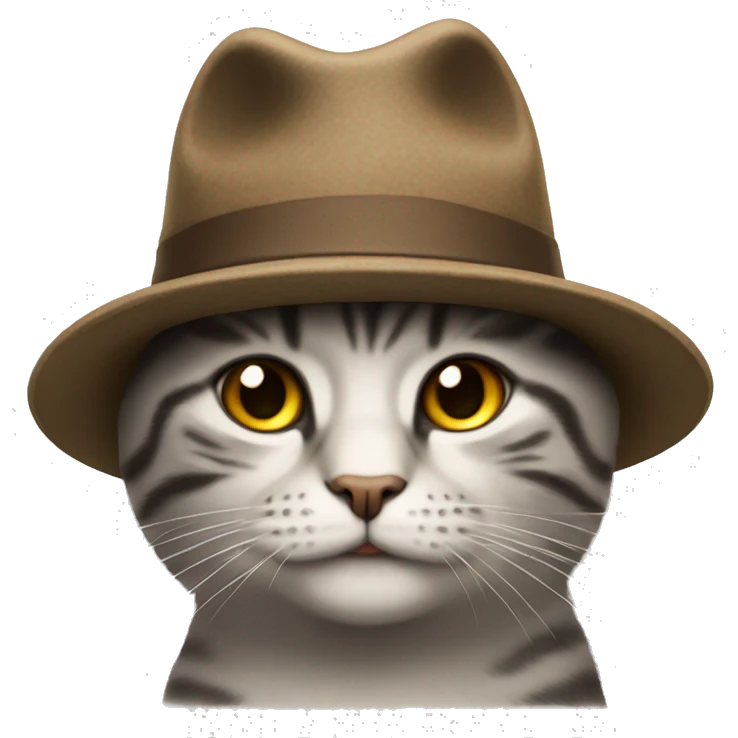 Gatto con cappello emoji