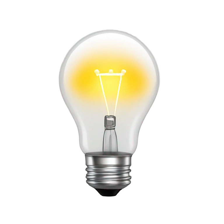 lightbulb euro emoji