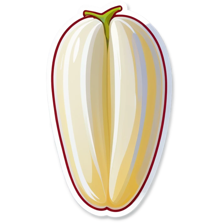 White kidney bean emoji