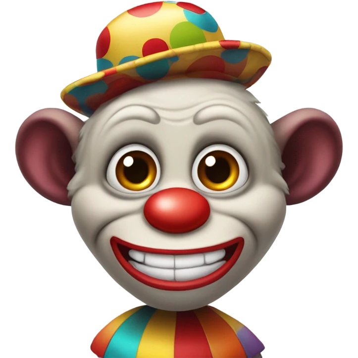 Monkey clown emoji