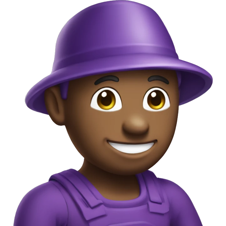 purple teletubby gardener emoji