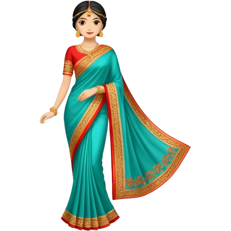 saree without woman emoji