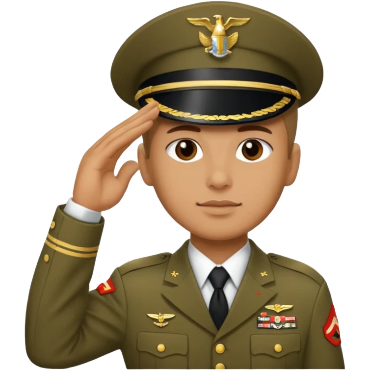 U.S. Marine saluting emoji