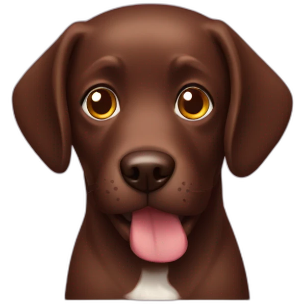 chocolate dog emoji