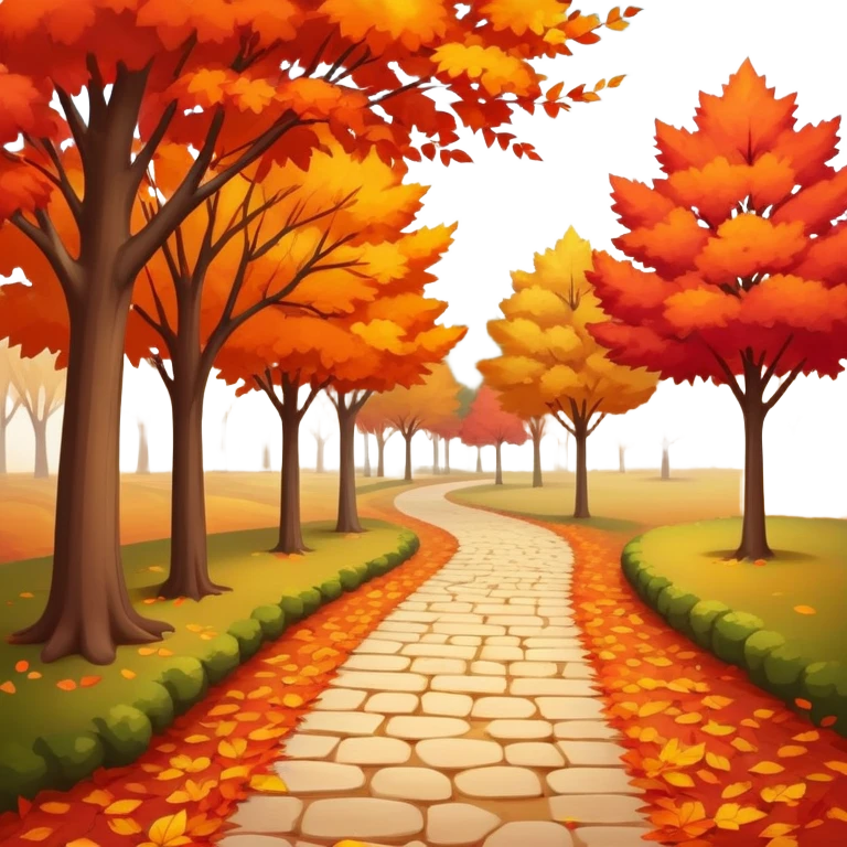 Scenic autumn park emoji