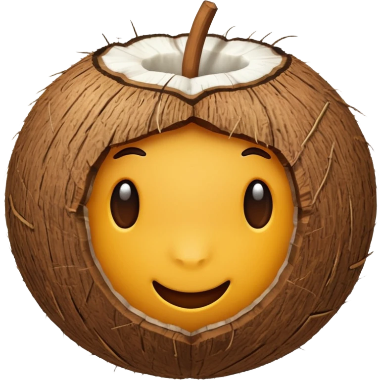 coconut, whole emoji