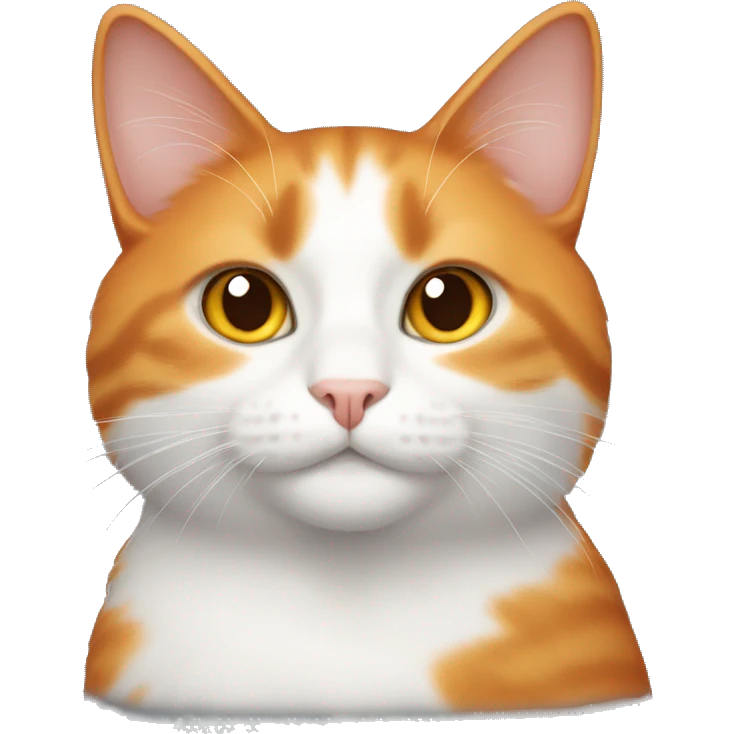 orange and white cat emoji