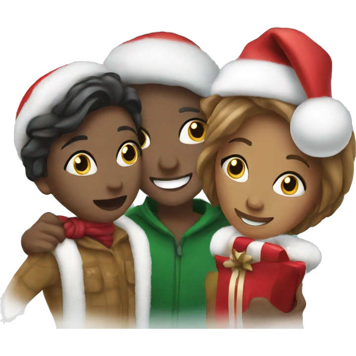 holiday cheer with friends emoji