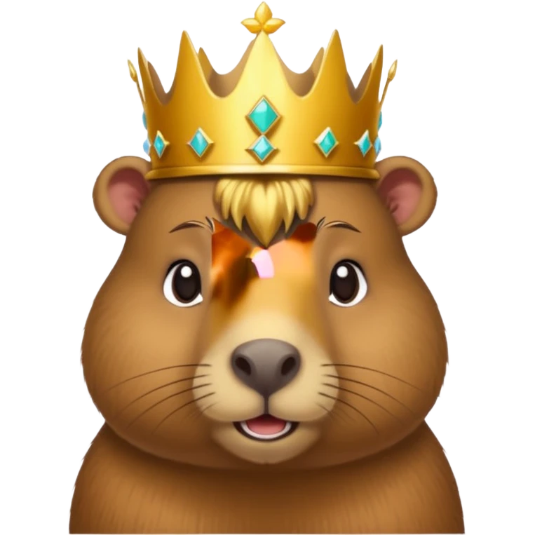 capybara with crown emoji
