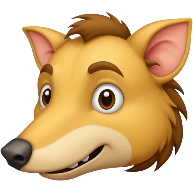 Man with snout and tail emoji
