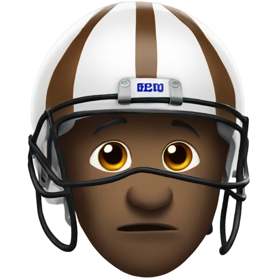Buffalo wearing a football helmet emoji