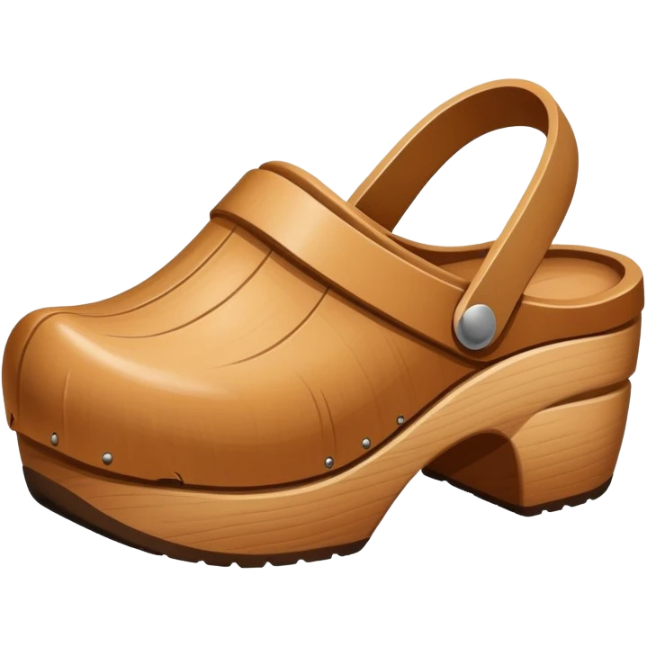 simple wooden traditional minimal clog  emoji