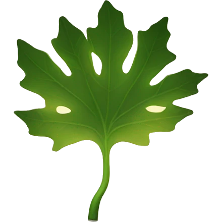Leaf lamp emoji