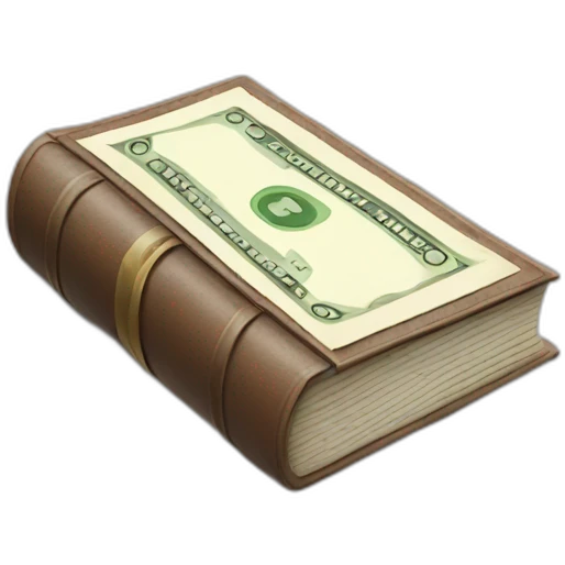 book with title Money emoji