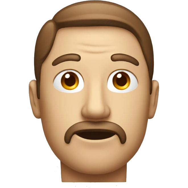 The head of a man with a red question mark instead of a face  emoji