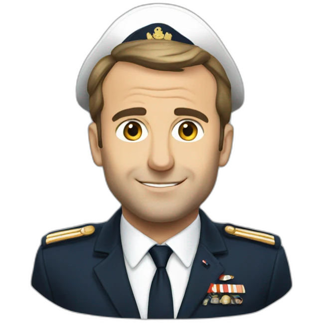 Macron avec marine emoji
