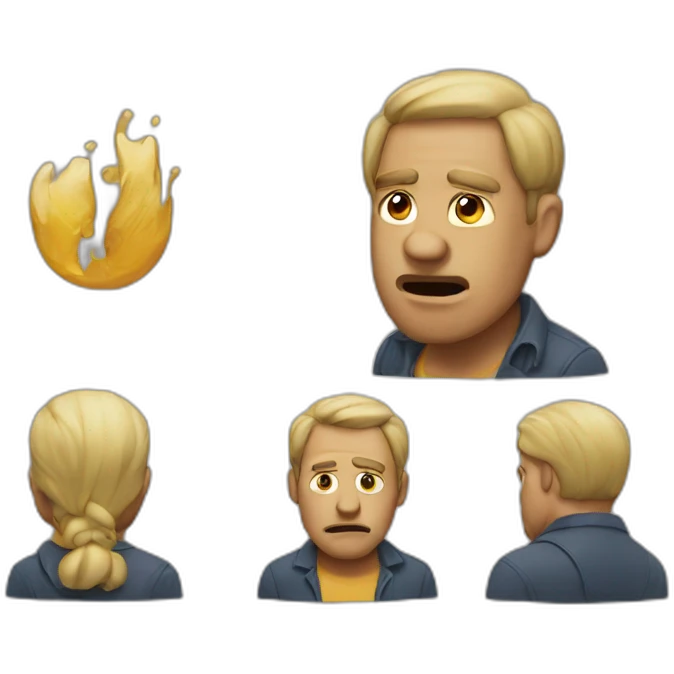 man making mistakes emoji