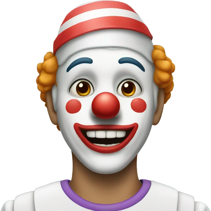 A clown that is in a hospital emoji