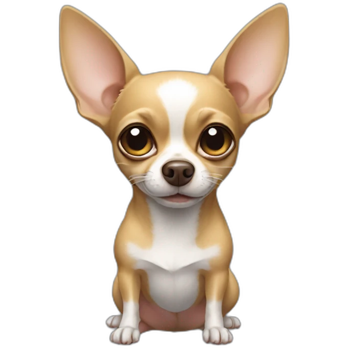 Combination of a chihuahua and a rat emoji