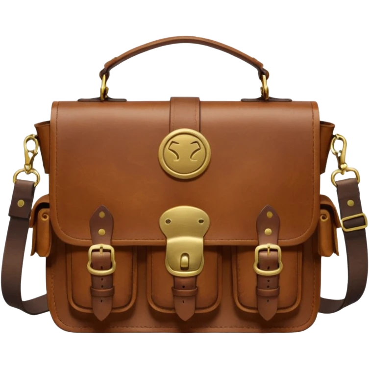 vintage academia shoulder bag emoji