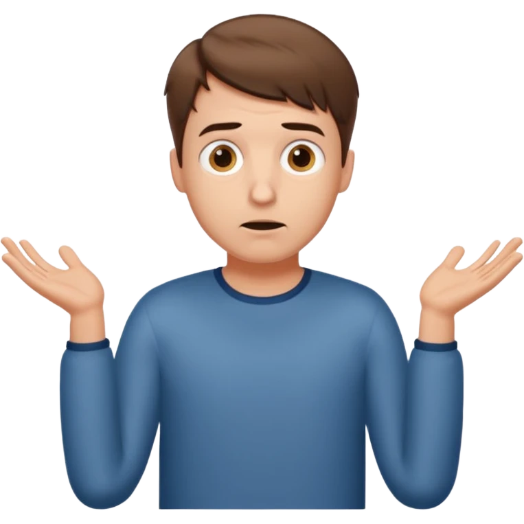 many german guy shrug suprised emoji