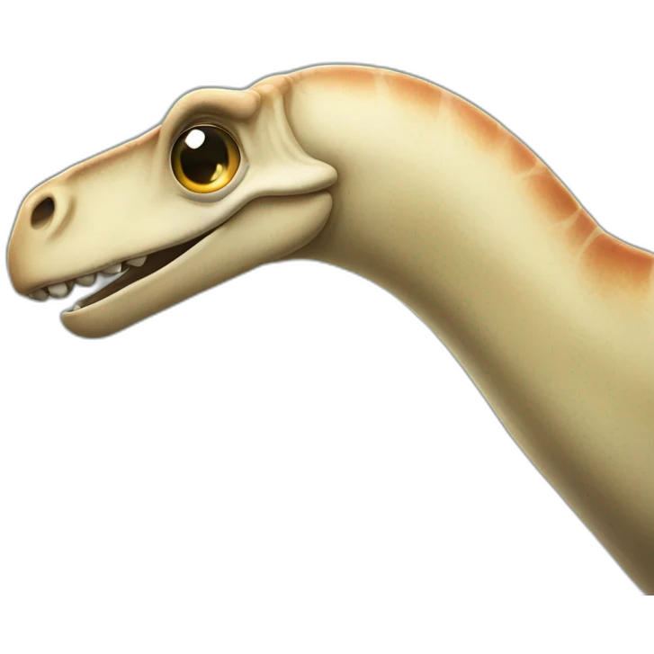 Brontosaurus winking right eye emoji