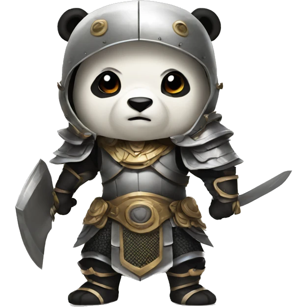 Panda gladiator emoji