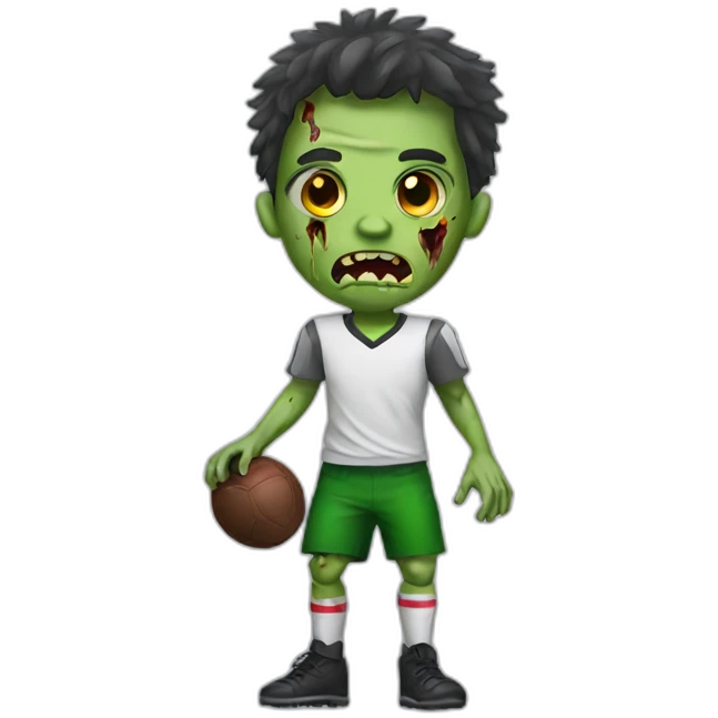 Zombie footballeur emoji