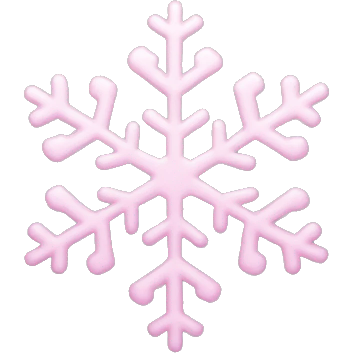 pastel pink snowflake  emoji