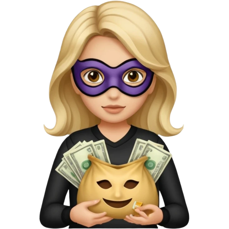 Girl robber emoji emoji
