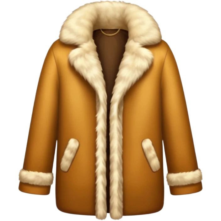A luxurious fur coat emoji