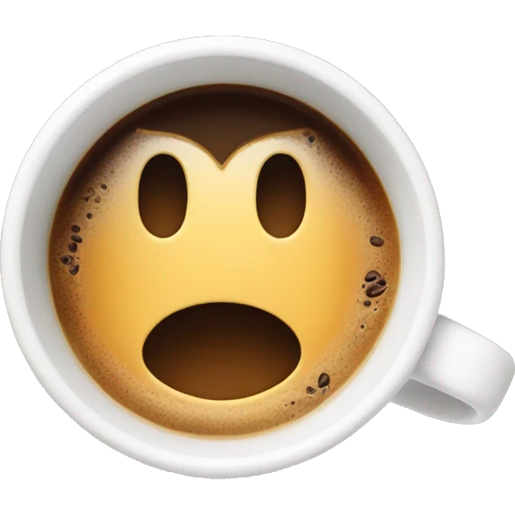 Coffee mug with a heart in the middle  emoji