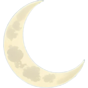 nighttime cloudy sky with crescent moon emoji