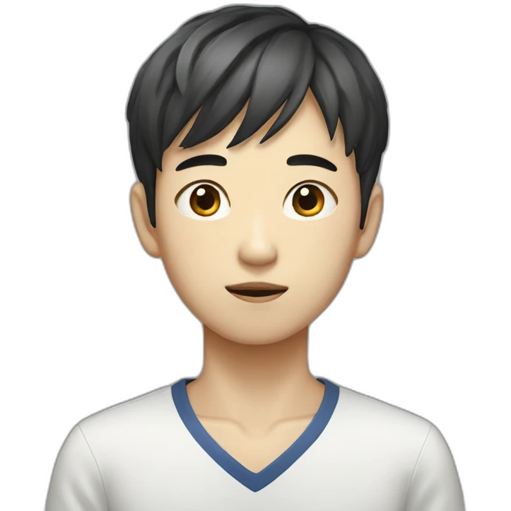 Skinny Korean boy emoji