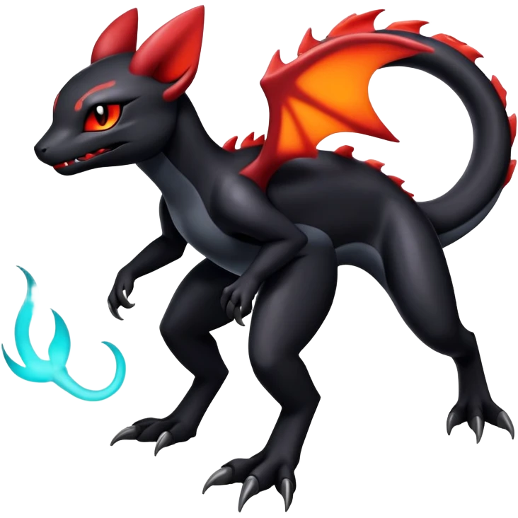 Salandit-Umbreon-Charmeleon-Fakémon-hybrid-creature (full body)  emoji