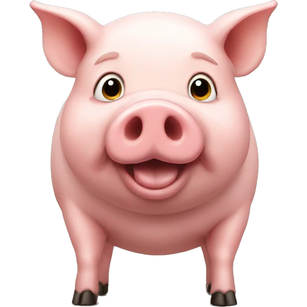 pig growing big emoji