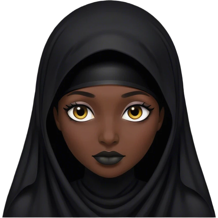 Monja negra emoji