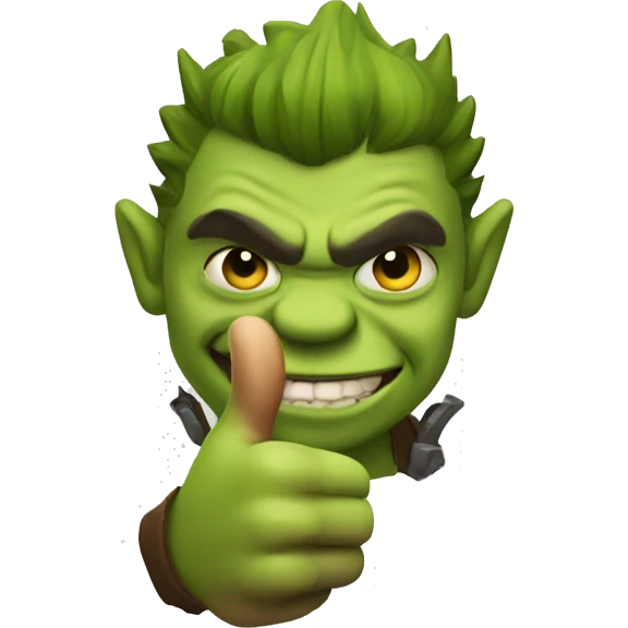 Ork thumbs up emoji
