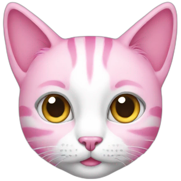 Pink cat emoji